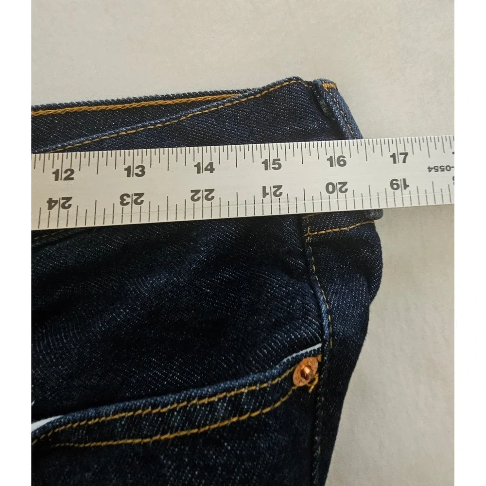 Levis‎ 505 Regular Fit Straight Leg Dark Wash Denim Blue Jeans Mens 34x32 nwot